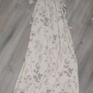 H&M Cream Floral Maxi Dress